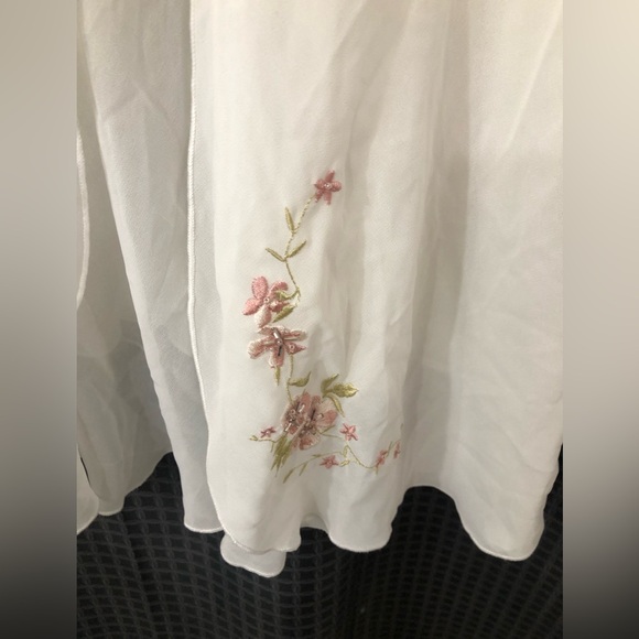 California dynasty coquette mini slip nightgown and robe - Picture 6 of 11